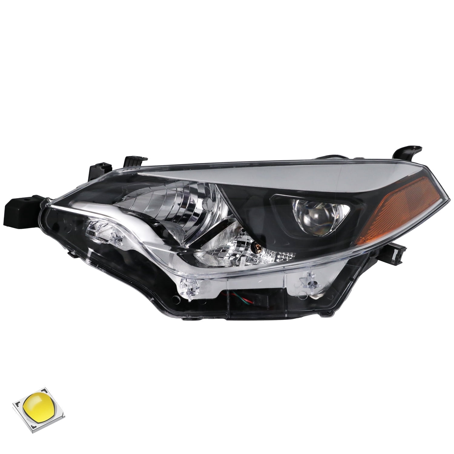 For 2014 2015 2016 Toyota Corolla Sedan 4Dr Left Side Headlights Headlamp