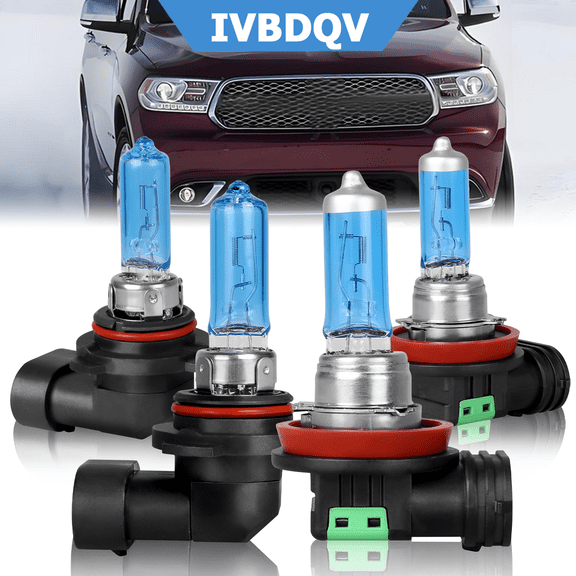 For 2014-2015 Dodge Durango Halogen Headlight Bulb High/Low Beam Fog Light Kit 4Pcs