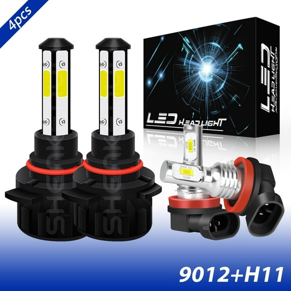 For 2014-2015 Dodge Durango LED Headlight Fog Light Bulbs Replacement White