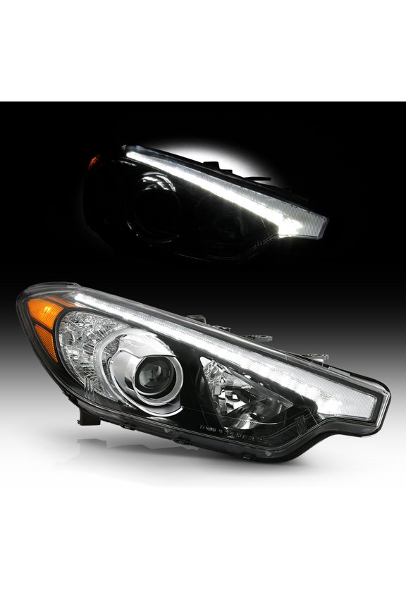For 2014-2015 Forte Koup w/ LED Position Halogen Projector Headlight - Passenger