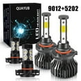 thumbnail image 1 of For 2014 2015 Jeep Cherokee 6000K 9012 4side LED Headlight +5202 Fog Light Bulbs, 1 of 12