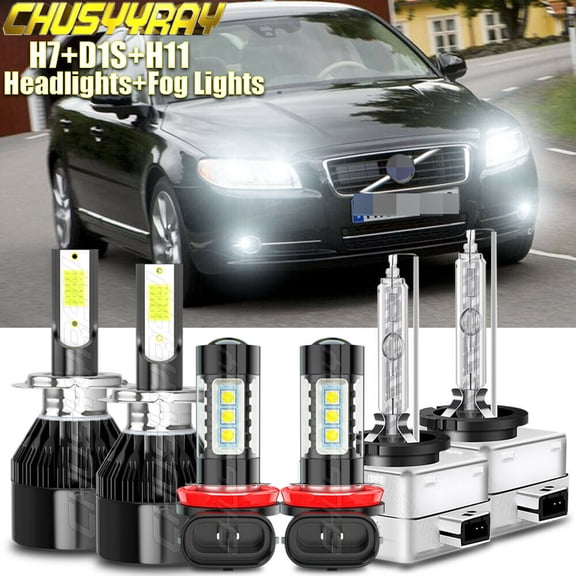 For 2014 2015 Kia optima 2.0L L4 Combo LED Headlight Hi/Lo Beam+Fog Lights white
