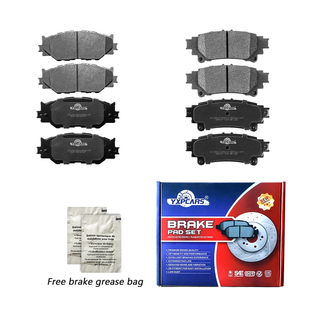 For 2014 2015 Lexus IS250 Front and Rear Ceramic Disc Brake Pads Set