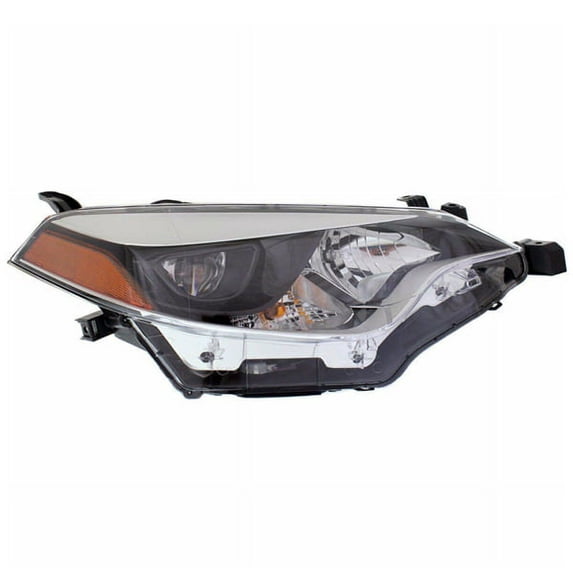 For 2014-2016 Corolla Front Right Headlight Amber & Clear Plastic 81110-02E60 Q