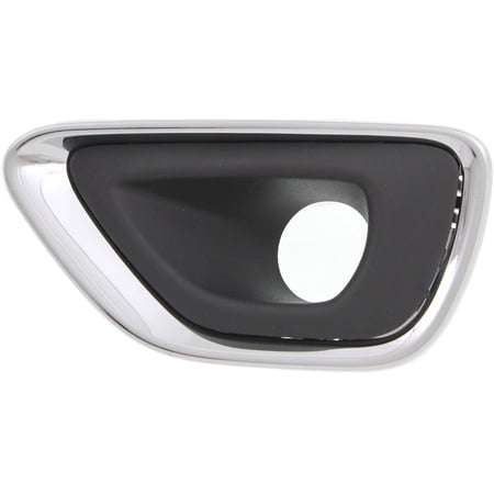 For 2014-2016 Grand Cherokee Fog Light Trim Front, Left Black & Chrome CH1038147