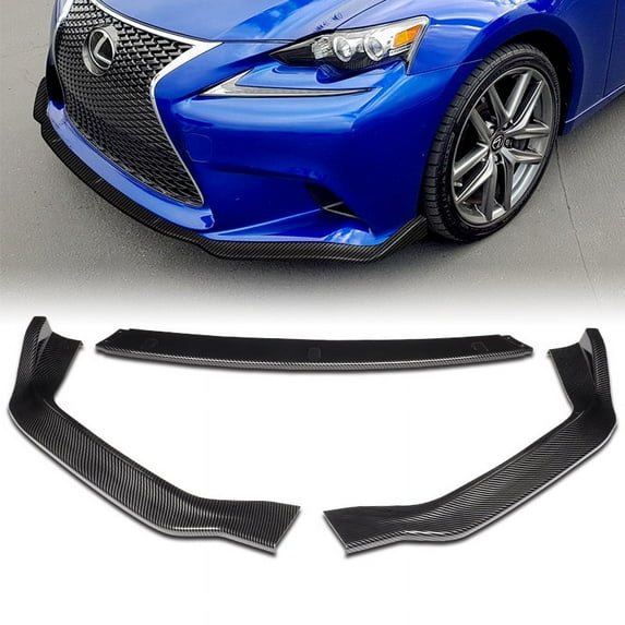 For 2014-2016 Lexus IS250 IS350 F-Sport Carbon Look Front Bumper Body Kit Lip