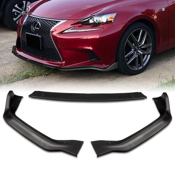 For 2014-2016 Lexus IS250 IS350 F-Sport JDM Matt Black Front Bumper Body Kit Lip