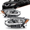 thumbnail image 1 of For 2014-2016 Nissan Rogue Halogen Model LED DRL Headlights Assembly Lamps Pair, 1 of 6