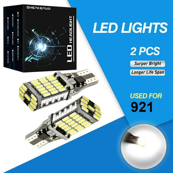 For 2014-2017 Chevrolet Silverado 1500 LED Back Up/Reverse Light Bulb 921/T15/W16W Error Free 6000K White 2pcs