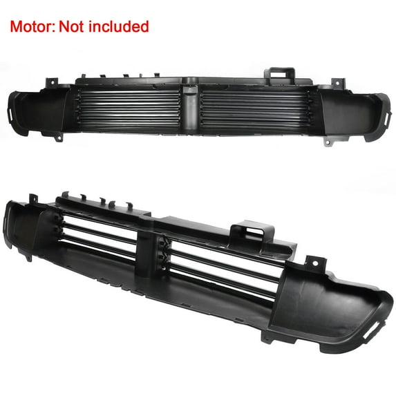 For 2014-2018 Jeep Cherokee Front Active Grille Shutter Assembly Unpainted Black