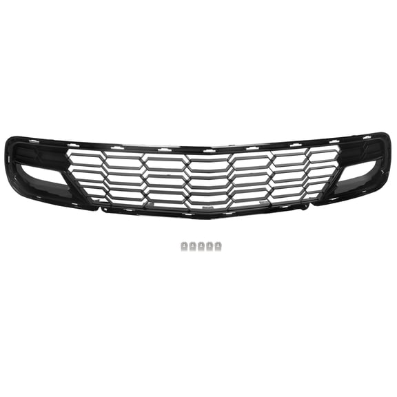 For 2014-2019 Corvette C7 w/o Camera | Z06 Z51 Glossy Black Front Bumper Grille