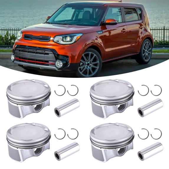 For 2014-2019 Hyundai Kia 2.0L Oversize +0.50Mm Piston Ring & Pistons Set Kit