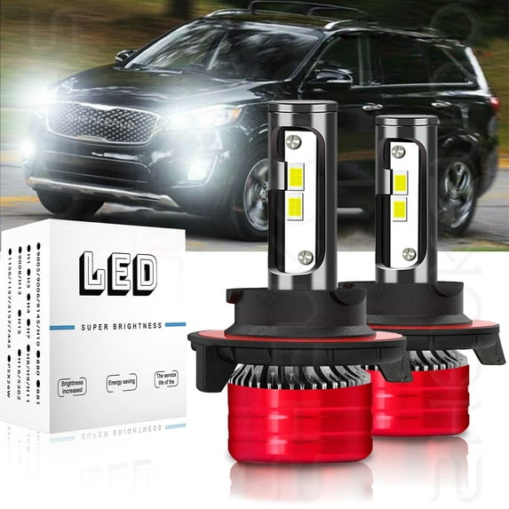 For 2014-2019 Kia Soul Headlights 9008/H13 LED Light High and Low Beam Bulbs 2pc