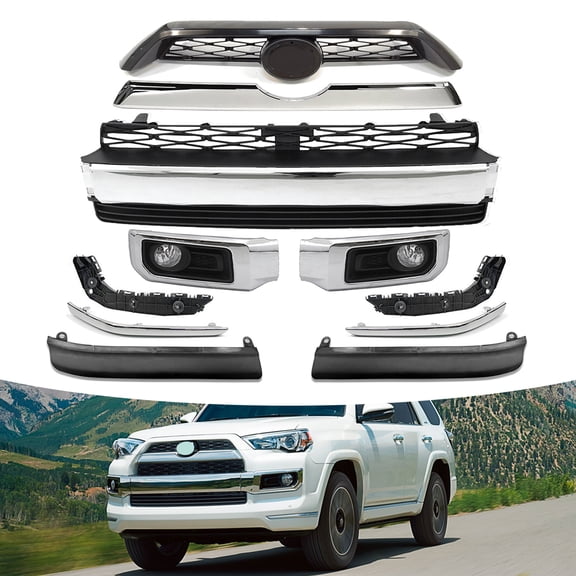 For 2014 - 2019 Toyota 4Runner Limited Front Bumper Grille Assembly Body Kits