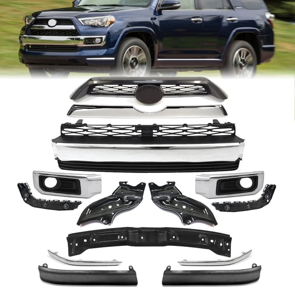 For 2014-2019 Toyota 4Runner Limited Front Bumper Grille Assembly Body Kits
