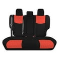 thumbnail image 1 of For 2014-2019 Toyota Corolla S,SE,LE (NOT FIT XSE) FH Group Ultraflex  Neoprene Custom Fit Car Seat Covers - Red Rear Seat, 1 of 5