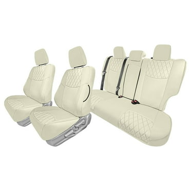For 2014-2019 Toyota Corolla S,SE,LE (NOT FIT XSE) FH Group Ultraflex  Neoprene Custom Fit Car Seat Covers - Solid Beige Full Set