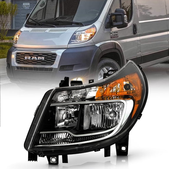 For 2014-2022 Ram ProMaster 1500 2500 3500 w/o DRL Headlight Headlamp - Driver