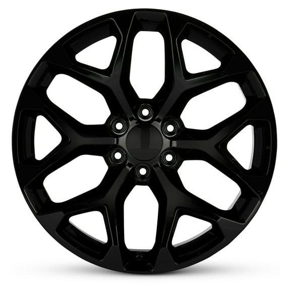 For 2014-2023 Chevrolet Suburban 1500 22 Inch Gloss Black Rim - OE Direct Replacement - Road Ready Car Wheel