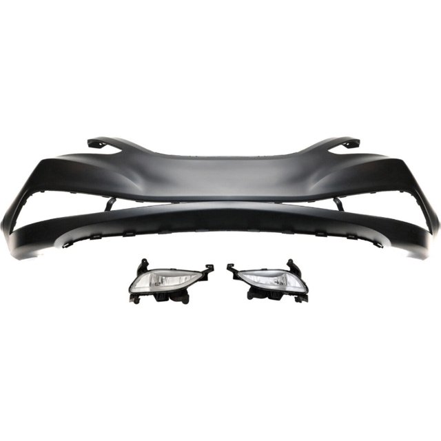 Front Bumper Cover Kit – 3 Piece Set With Fog Light Bezels – 88937206 15252038 15252039 – Evan-Fischer