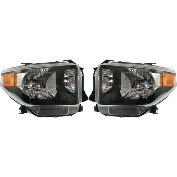 For 2015 2016 2017 Toyota Tundra TRD PRO Headlights Pair Driver and Passenger Side DOT Certified Replaces TO2502235 TO2503235