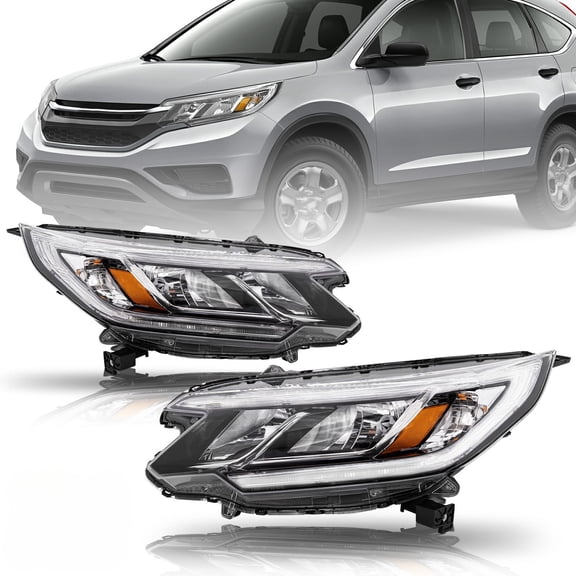 For 2015 2016 Honda CRV CR-V EX EX-L  Style LED DRL Headlights