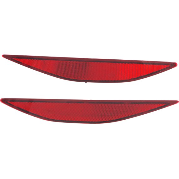 For 2015-2017 Golf Bumper Reflector Rear Red Plastic SET PAIR
