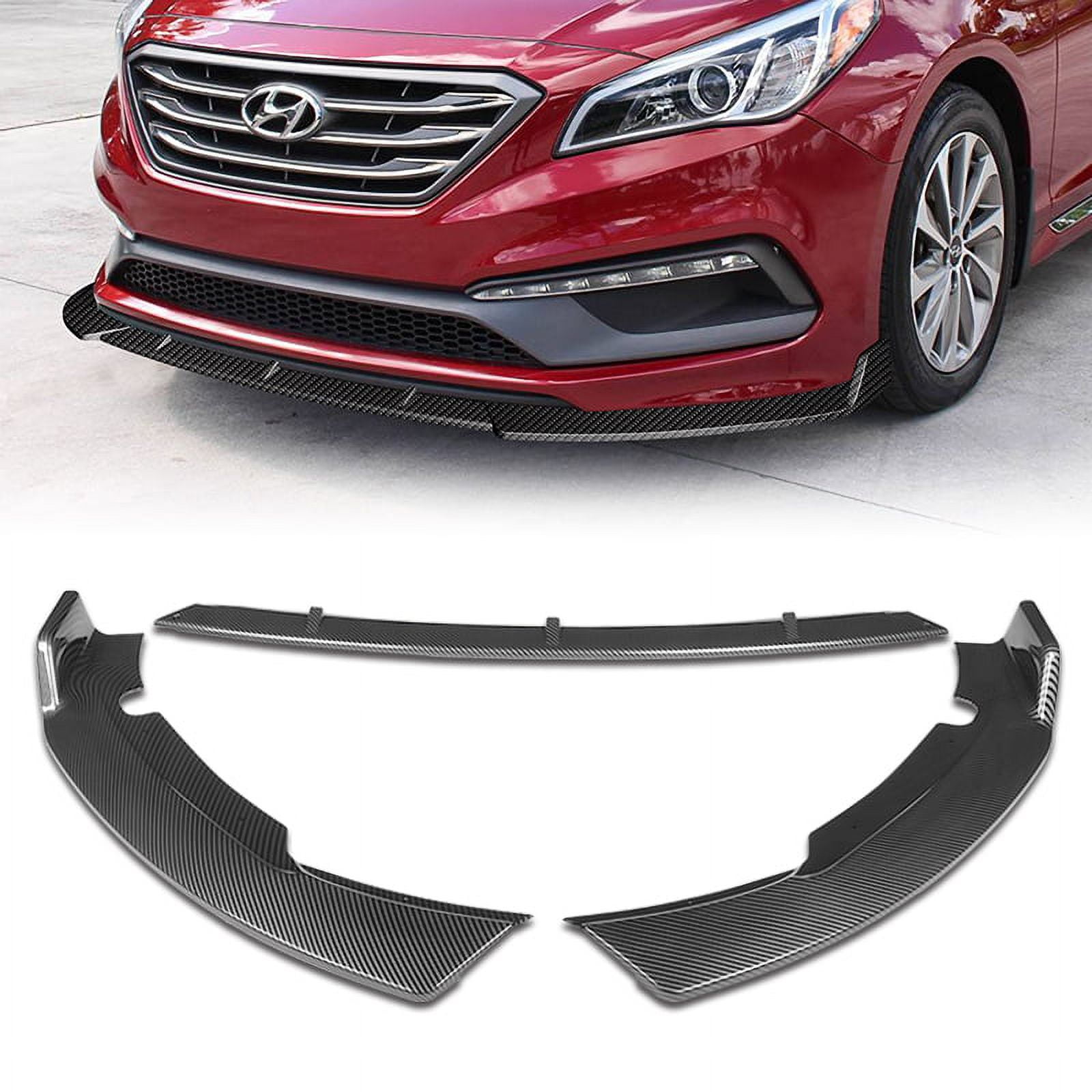 For 2015-2017 Hyundai Sonata Carbon Look Front Bumper Body Kit Spoiler ...