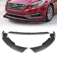 thumbnail image 1 of For 2015-2017 Hyundai Sonata Carbon Look Front Bumper Body Kit Spoiler Lip 3pcs, 1 of 5