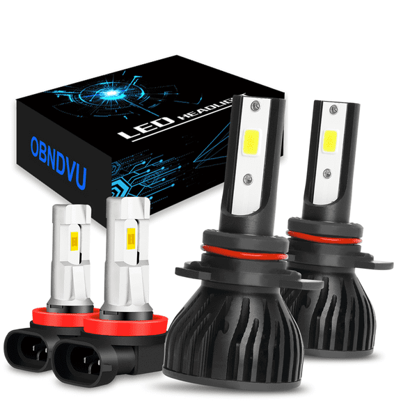 For 2015-2017 Toyota Yaris SE LED Headlight Bulb High/Low Beam Fog Light Kit 4Pcs