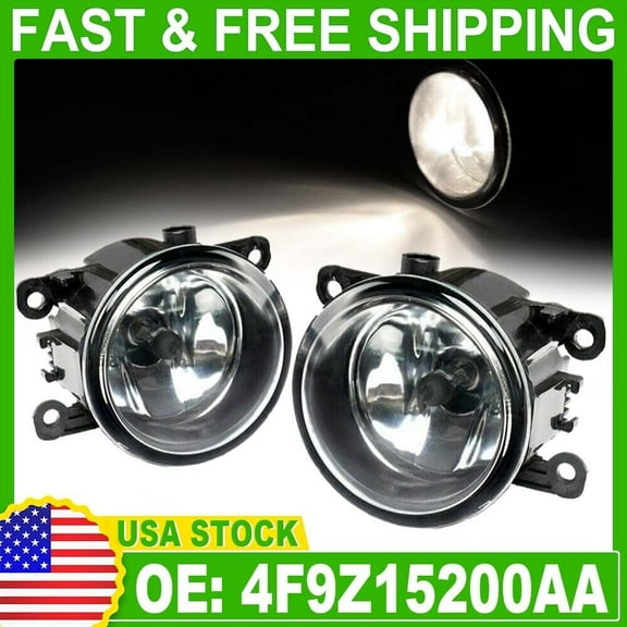 For 2015-2018 Jeep Renegade Fog Light Driving Lamp w/Light Bulbs Clear Lens Pair