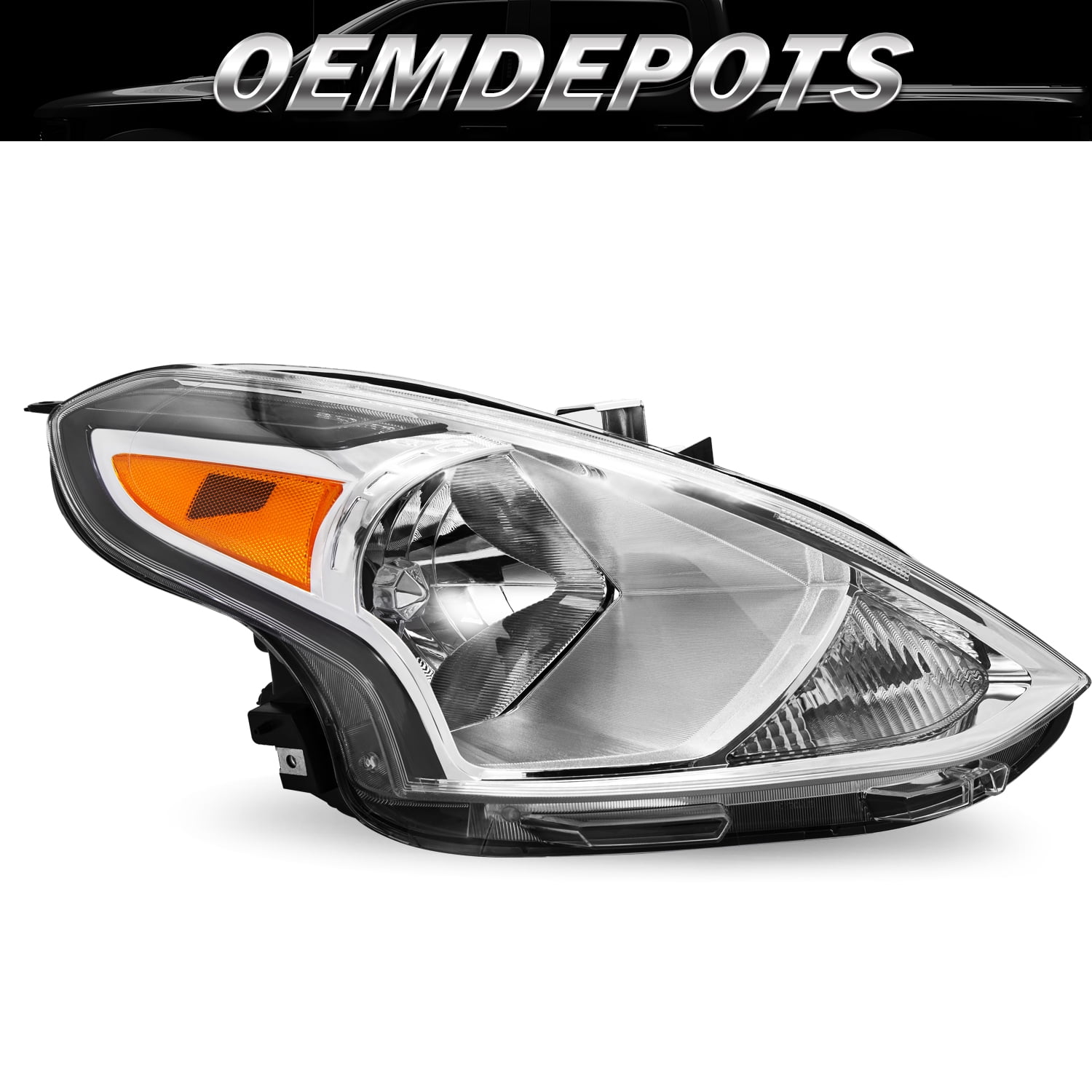 For 2015-2019 Nissan Versa 4DR Halogen Right Passenger Headlights ...