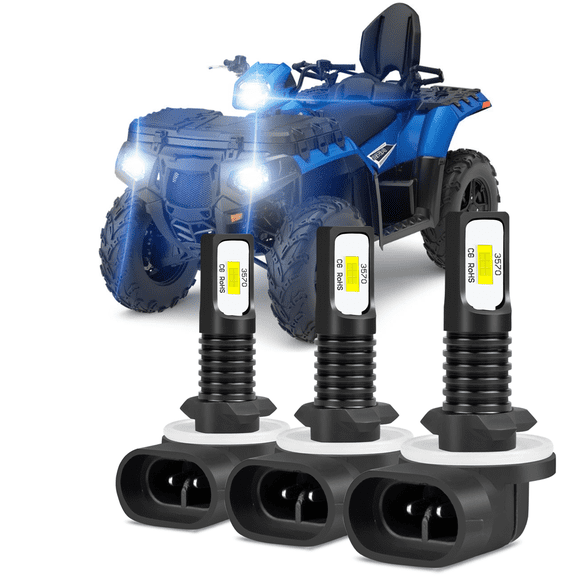 For 2015-2019 Polaris Sportsman 850 SP Headlamp Bulb 886/881 LED High Low Beam & Upper Light
