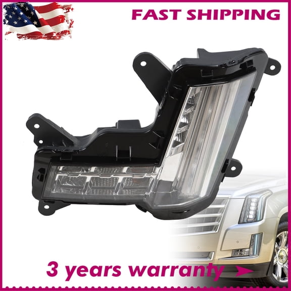For 2015-2020 Cadillac Escalade LED Fog Lights w/ Crash Brake Driver Left Side