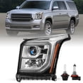 thumbnail image 1 of For 2015-2020 GMC Yukon w/ LED DRL Projector Headlamps Halogen Headlights 15-20, 1 of 8