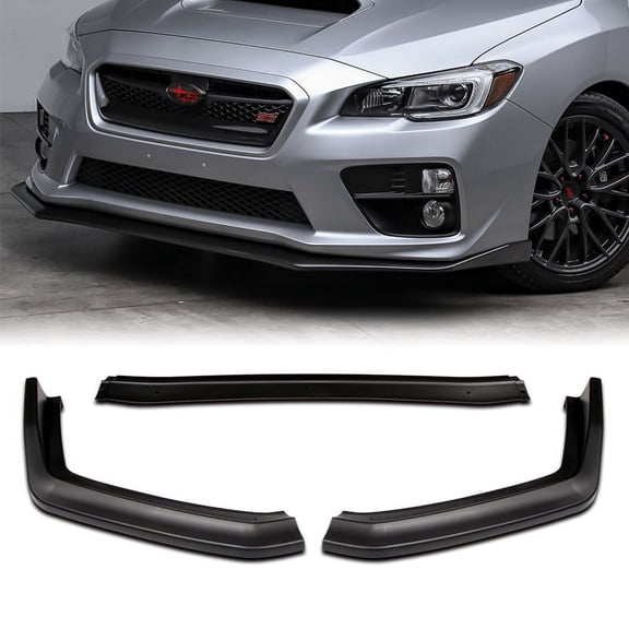 For 2015-2021 Subaru WRX STi CS-Style Matt Black Front Bumper Body Spoiler Lip