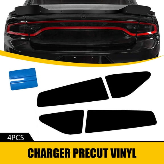 For 2015-2022 DODGE CHARGER Tail Light Rear PreCut Tint Overlay Vinyl Decal Dark