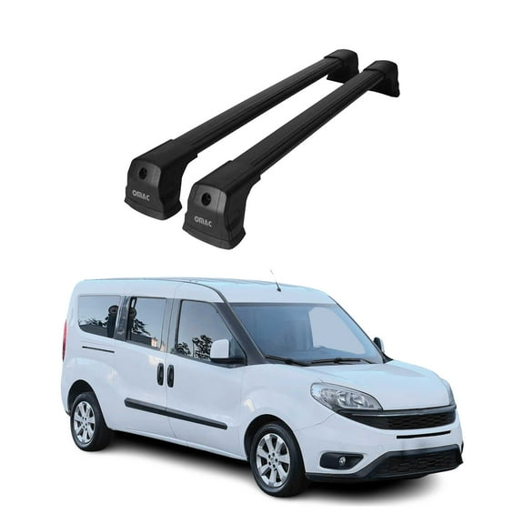 For 2015-2022 Ram Promaster City Fix Points Roof Racks Cross Bar Black 2Pcs