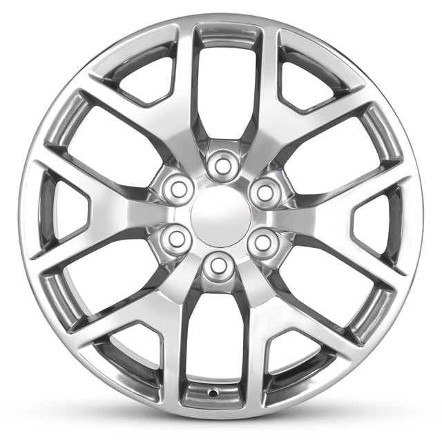 For 2015-2023 Chevrolet Silverado 1500 20 Inch Polished Silver Rim - OE ...