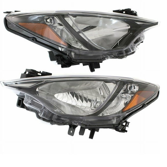 For 2016-16 iA & 17-20 Yaris Front Halogen Headlight Headlamp w/o Bulb SET PAIR