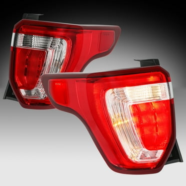 For 2016 2017 2018 2019 Ford Explorer Red Taillights Tail Brake Lamp Assembly