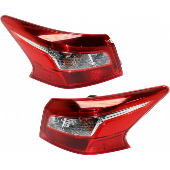 For 2016 2017 2018 2019 Nissan Sentra Pair Rear Tail Lights Driver and Passenger Side NI2804108 NI2805108 - replaces 26555-3YU0A 26550-3YU0A