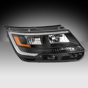 For 2016 2017 2018 Ford Explorer Sport w/ Black Bezel LED Headlight Passenger