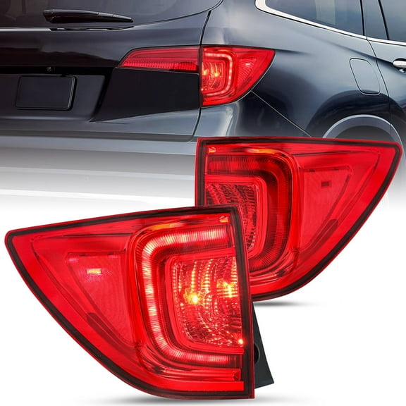 For 2016 2017 2018 Honda Pilot Rear Outer Tail Light Brake Lamps