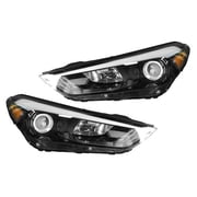 For 2016 2017 2018 Hyundai Tucson Front Driver & Passenger Headlight Set LED