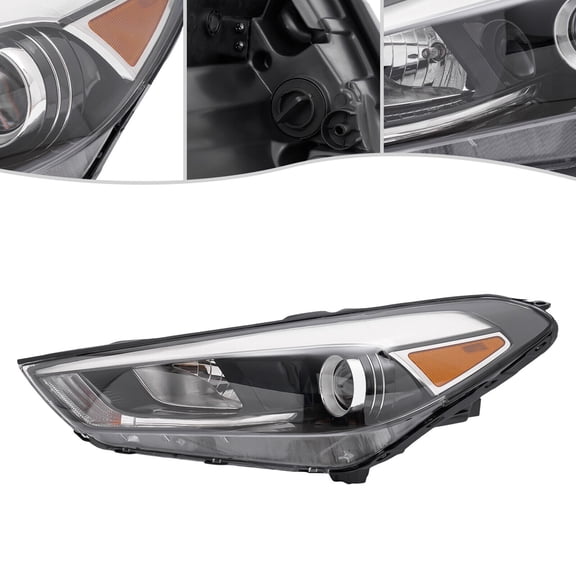 For 2016 2017 2018 Hyundai Tucson Halogen Left Driver LH Side Headlight Headlamp