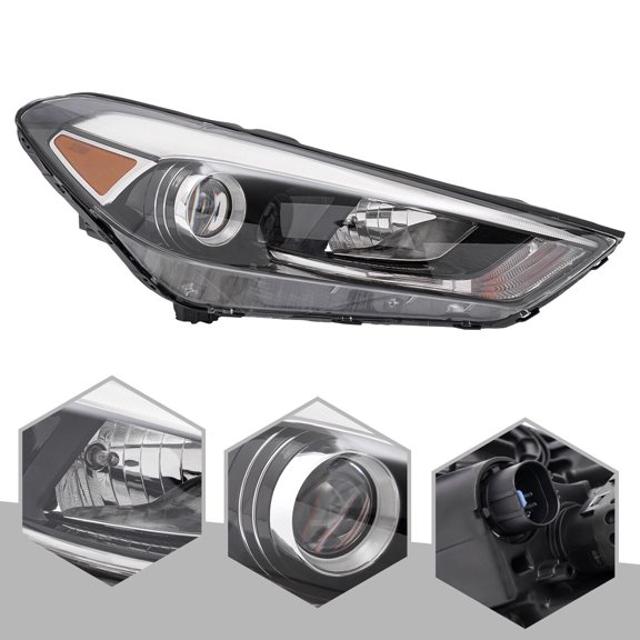 For 2016 2017 2018 Hyundai Tucson Halogen Right Passenger Headlamp