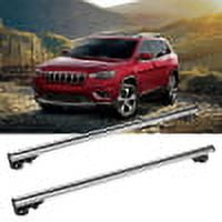 For 2016-2017 Jeep Cherokee Aluminum Roof Rack Cross Bars Anti-theft Lock NEW