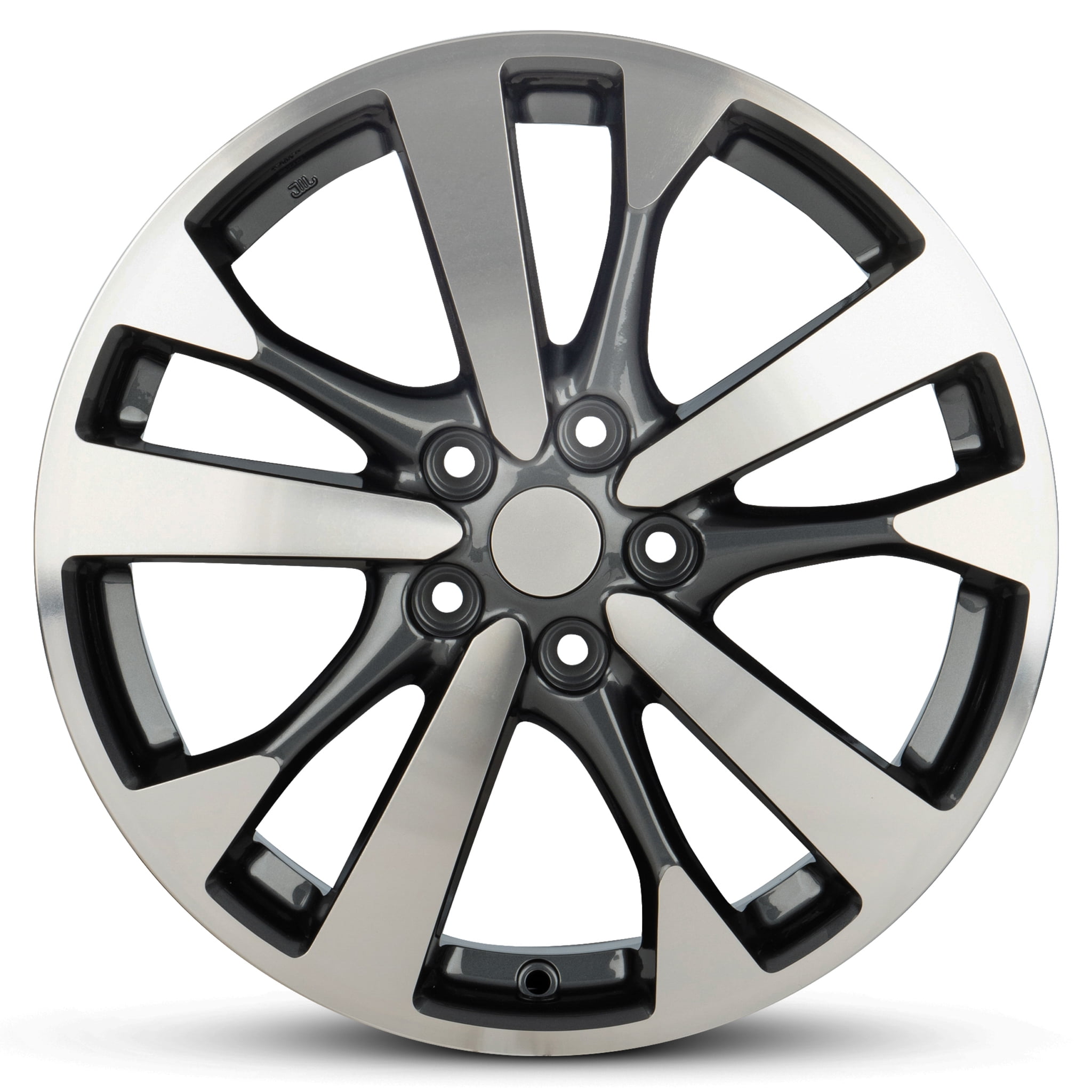 For 2016-2017 Nissan Altima 18 Inch Machined Face with Painted Inlay Charcoal Rim - OE Direct Replacement - Road Ready Car Wheel