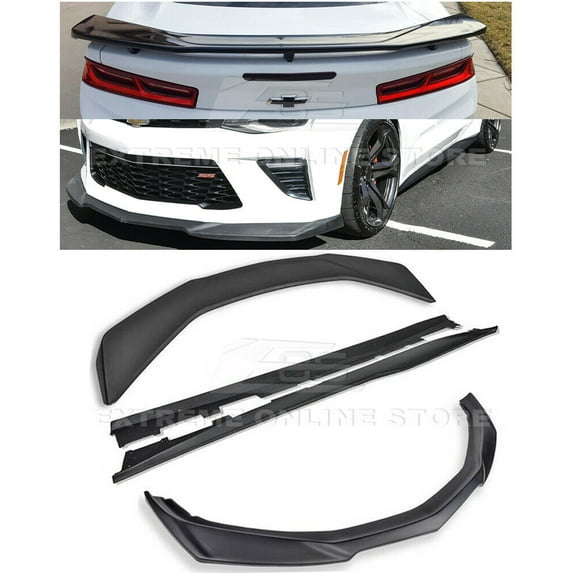 For 2016-2018 Chevrolet Camaro SS | ZL1 Style ABS Plastic Black Full Body Conversion COMBO Kit 